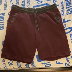 Mossimo Maroon Sweat Shorts